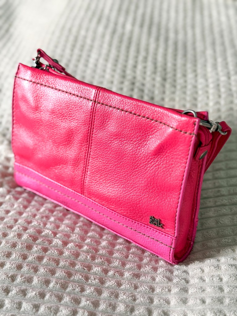 Repaired and restored The Sak Iris 3-way demi leather bag